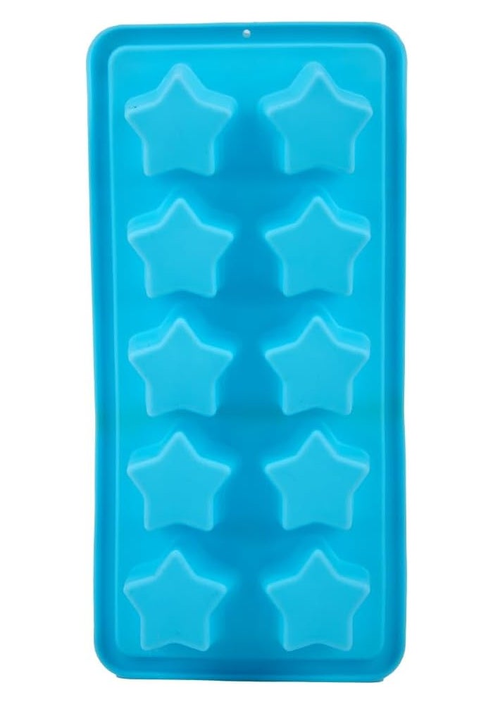Daiso Silicone 10 Star Ice Tray - Blue - Image 3